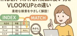 ExcelのINDEX関数とMATCH関数の使い方｜VLOOKUPより便利な検索方法