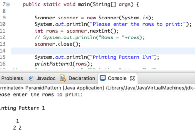 Pyramid Pattern Programs in Java | DigitalOcean