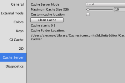 Unity - Manual: Cache Server